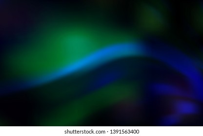 Dark BLUE vector glossy abstract backdrop. Glitter abstract illustration with gradient design. New design for your business.