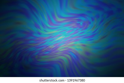 Dark BLUE vector glossy abstract backdrop. Colorful abstract illustration with gradient. New style for your business design.