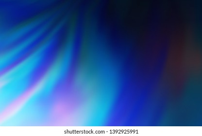 Dark BLUE vector glossy abstract backdrop. Colorful illustration in abstract style with gradient. New design for your business.
