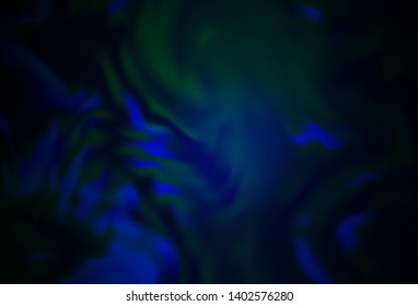 Dark BLUE vector glossy abstract layout. A completely new colored illustration in blur style. New way of your design.