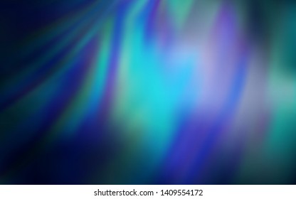Dark BLUE vector glossy abstract backdrop. Abstract colorful illustration with gradient. New style for your business design.