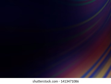 Dark BLUE vector glossy abstract template. An elegant bright illustration with gradient. The elegant pattern for brand book.