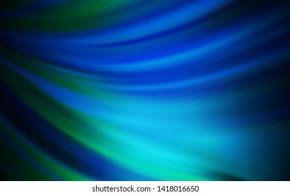 Dark BLUE vector glossy abstract layout. Creative illustration in halftone style with gradient. Completely new design for your business.