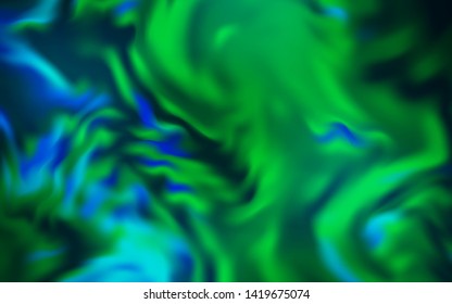 Dark BLUE vector glossy abstract background. Colorful abstract illustration with gradient. New way of your design.