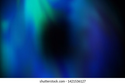 Dark BLUE vector glossy abstract layout. Glitter abstract illustration with gradient design. New way of your design.
