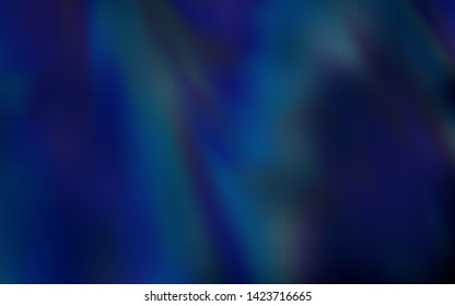Dark BLUE vector glossy abstract layout. Abstract colorful illustration with gradient. Smart design for your work.