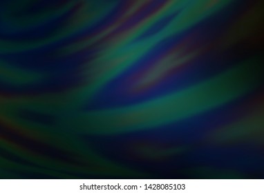 Dark BLUE vector glossy abstract background. Colorful abstract illustration with gradient. New way of your design.