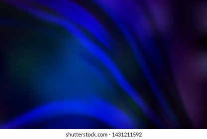 Dark BLUE vector glossy abstract background. A completely new colored illustration in blur style. Smart design for your work.