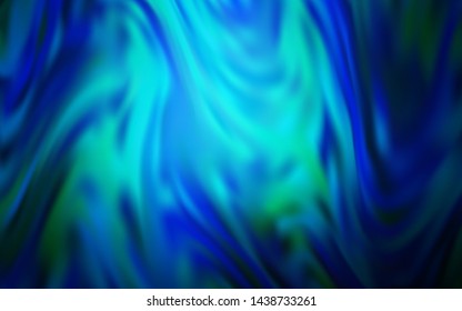Dark BLUE vector glossy abstract background. Abstract colorful illustration with gradient. Blurred design for your web site.