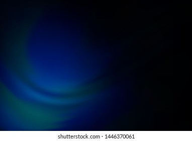 Dark BLUE vector glossy abstract background. Glitter abstract illustration with gradient design. New way of your design.