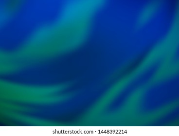 Dark BLUE vector glossy abstract template. Colorful illustration in blurry style with gradient. Brand new design for your business.