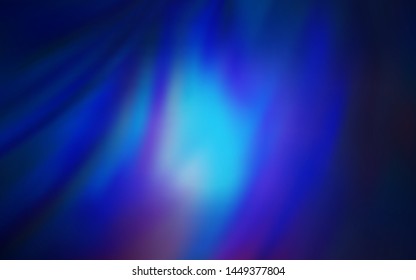 Dark BLUE vector glossy abstract backdrop. Abstract colorful illustration with gradient. New way of your design.