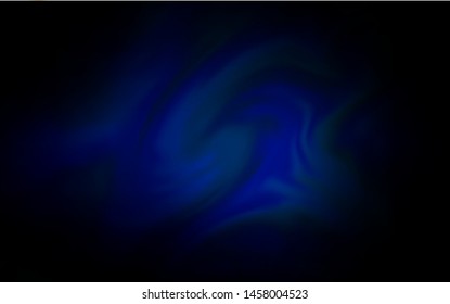 Dark BLUE vector glossy abstract background. Colorful abstract illustration with gradient. Blurred design for your web site.