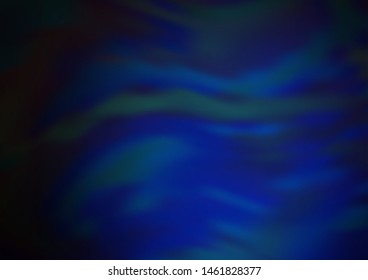 Dark BLUE vector glossy abstract template. Glitter abstract illustration with an elegant design. Brand new style for your business design.
