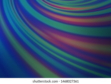 Dark BLUE vector glossy abstract background. Modern geometrical abstract illustration with gradient. The template for backgrounds of cell phones.
