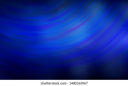 Dark BLUE vector glossy abstract background. Abstract colorful illustration with gradient. New style design for your brand book.