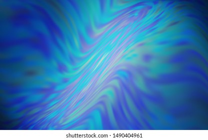Dark BLUE vector glossy abstract layout. Modern abstract illustration with gradient. Background for designs.