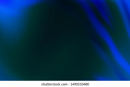 Dark BLUE vector glossy abstract background. A completely new colored illustration in blur style. New design for your business.