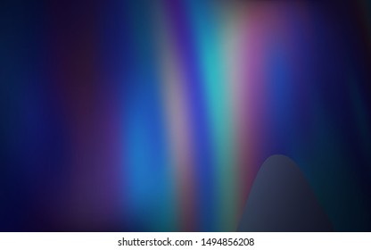 Dark BLUE vector glossy abstract background. An elegant bright illustration with gradient. New design for your business.