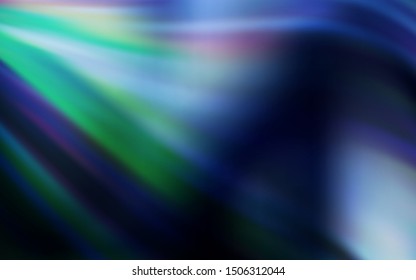 Dark BLUE vector glossy abstract backdrop. Colorful abstract illustration with gradient. Background for designs.