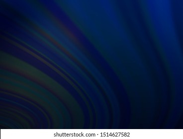 Dark BLUE vector glossy abstract template. Colorful illustration in abstract style with gradient. A new texture for your design.