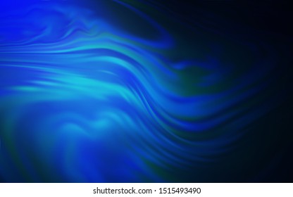 Dark BLUE vector glossy abstract layout. Colorful abstract illustration with gradient. Completely new design for your business.