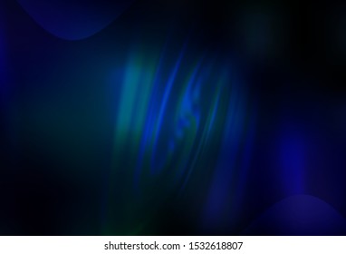 Dark BLUE vector glossy abstract background. A completely new colored illustration in blur style. The best blurred design for your business.