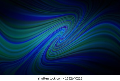 Dark BLUE vector glossy abstract background. Creative illustration in halftone style with gradient. The best blurred design for your business.