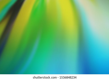 Dark BLUE vector glossy abstract backdrop. Modern abstract illustration with gradient. Smart design for your work.