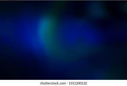 Dark BLUE vector glossy abstract backdrop. New colored illustration in blur style with gradient. New style for your business design.