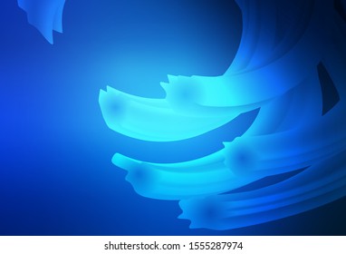 Dark BLUE vector glossy abstract layout. Shining colorful illustration in smart style. New way of your design.