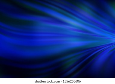 Dark BLUE vector glossy abstract background. Creative illustration in halftone style with gradient. New design for your business.