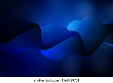 Dark BLUE vector glossy abstract background. A completely new colored illustration in blur style. Completely new design for your business.