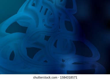 Dark BLUE vector glossy abstract background. An elegant bright illustration with gradient. New design for your business.