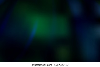 Dark BLUE vector glossy abstract backdrop. New colored illustration in blur style with gradient. New design for your business.