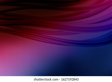 Dark BLUE vector glossy abstract backdrop. Glitter abstract illustration with gradient design. Elegant background for a brand book.