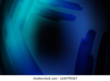 Dark BLUE vector glossy abstract background. An elegant bright illustration with gradient. Background for designs.