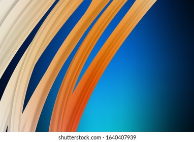 Dark BLUE vector glossy abstract backdrop. Creative illustration in halftone style with gradient. New style for your business design.