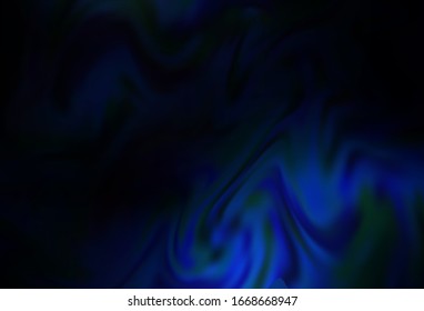 Dark BLUE vector glossy abstract layout. Glitter abstract illustration with gradient design. New style for your business design.
