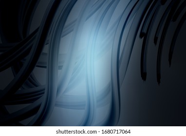 Dark BLUE vector glossy abstract layout. Shining colorful illustration in smart style. New way of your design.