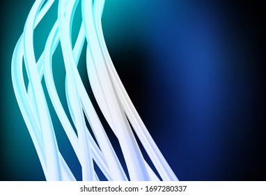 Dark BLUE vector glossy abstract layout. Shining colorful illustration in smart style. Completely new design for your business.