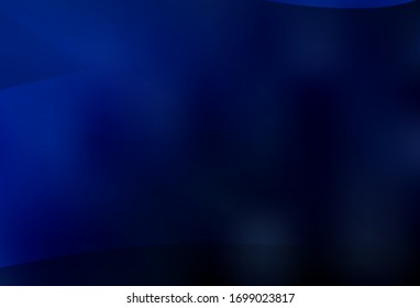 Dark BLUE vector glossy abstract background. Colorful illustration in abstract style with gradient. Background for designs.