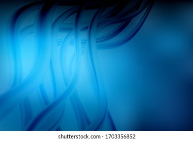 Dark BLUE vector glossy abstract background. Glitter abstract illustration with gradient design. New style design for your brand book.