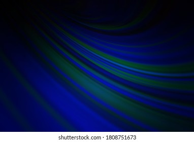 Dark BLUE vector glossy abstract backdrop. Shining colorful illustration in smart style. Smart design for your work.