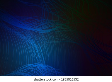 Dark BLUE vector glossy abstract background. Colorful illustration in abstract style with gradient. Background for a cell phone.