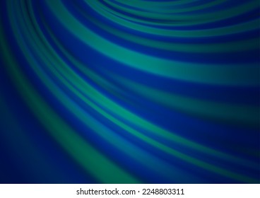 Dark BLUE vector glossy abstract background. A vague abstract illustration with gradient. The template can be used for your brand book.