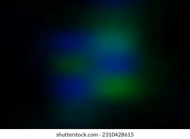 Dark BLUE vector glossy abstract background. Creative illustration in halftone style with gradient. New style design for your brand book.