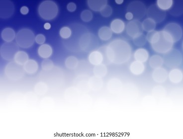 Dark BLUE vector glossy bokeh pattern. An elegant bright illustration with gradient. A completely new design for your business.