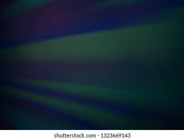 Dark BLUE vector glossy bokeh pattern. A vague abstract illustration with gradient. A completely new template for your design.