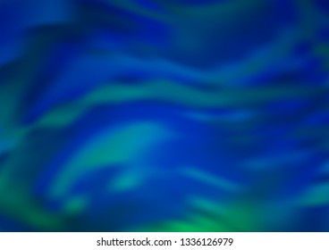 Dark BLUE vector glossy bokeh pattern. Creative illustration in halftone style with gradient. The elegant pattern for brand book.